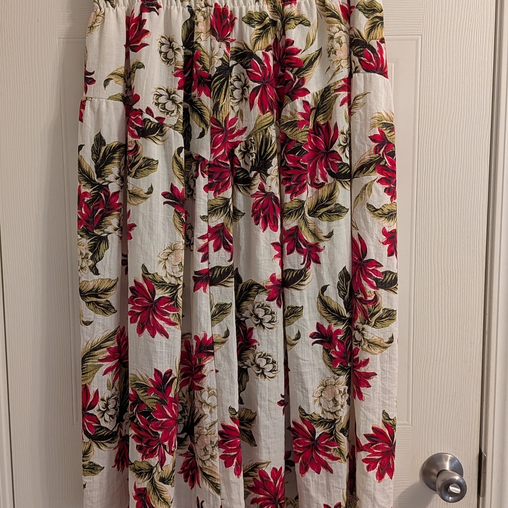 Pink Pleated A-Line Maxi Skirt for Casual Wear